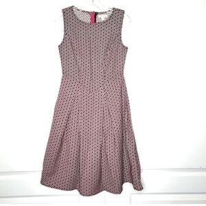 Max Studio Casual Spring floral Geometric Black Rose Size Small Dress sleeveless